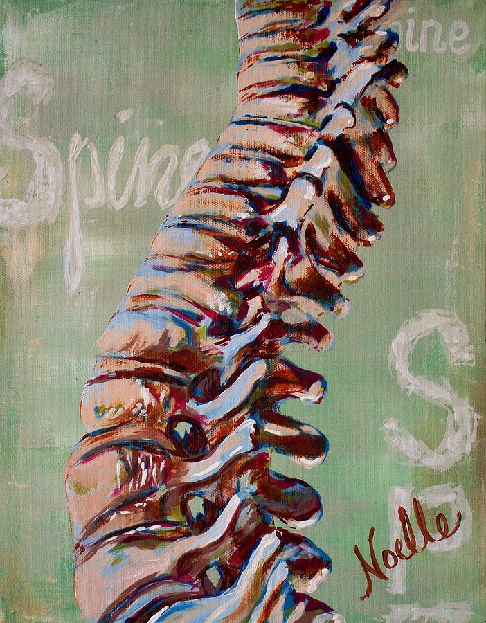 Spine Painting - Spine by Noelle Rollins