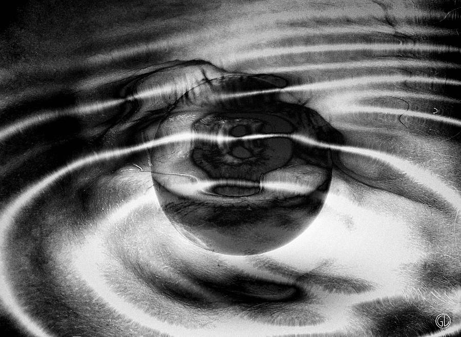 Abstract Digital Art - Spinning eye by Gun Legler