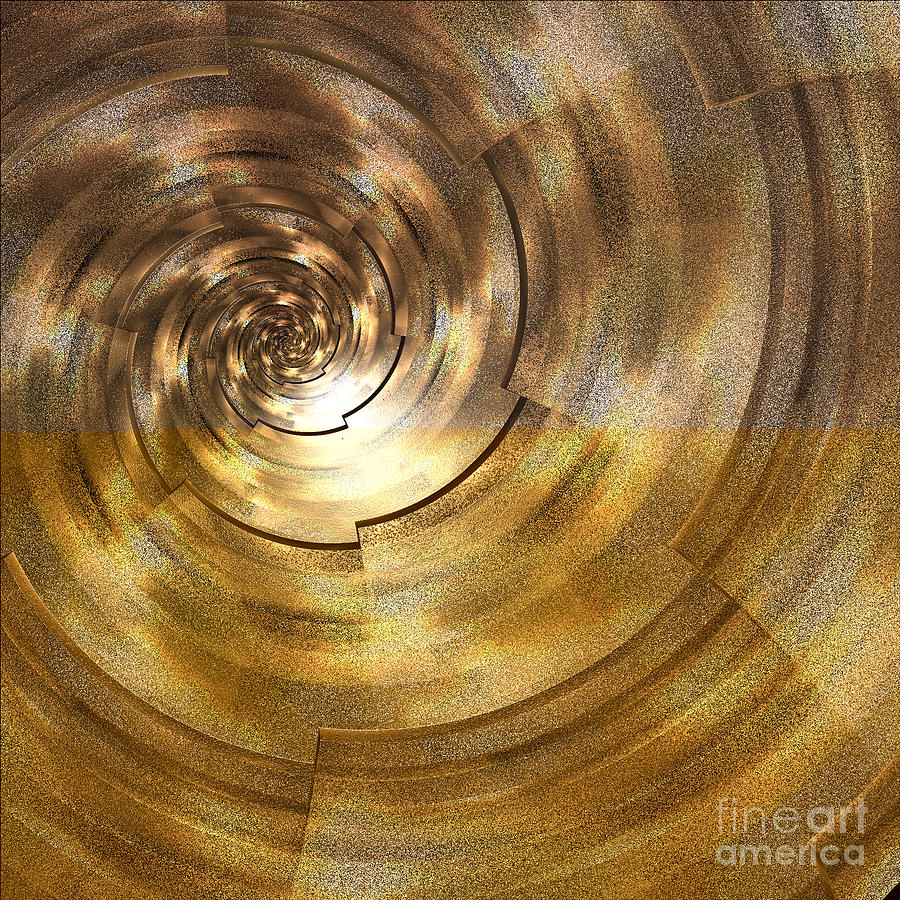 Spinning Gold by Jammer Digital Art by First Star Art