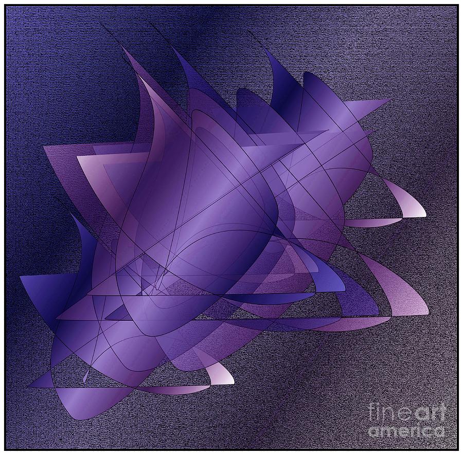 Abstract Digital Art - Spinning by Iris Gelbart