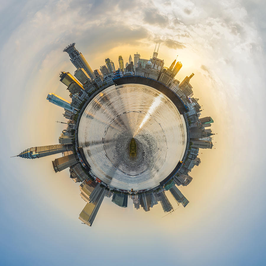 Spinning little planet Photograph by Copyright Xinzheng. All Rights Reserved.