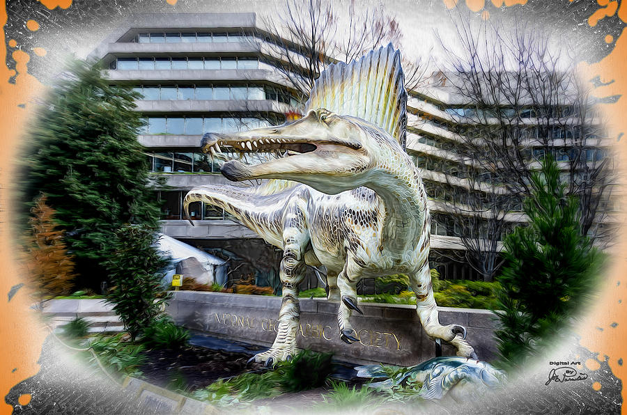 Spinosaurus AKA Miss Toothy Digital Art by Joe Paradis