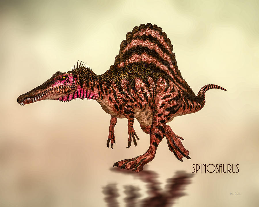 Spinosaurus Dinosaur Digital Art by Bob Orsillo
