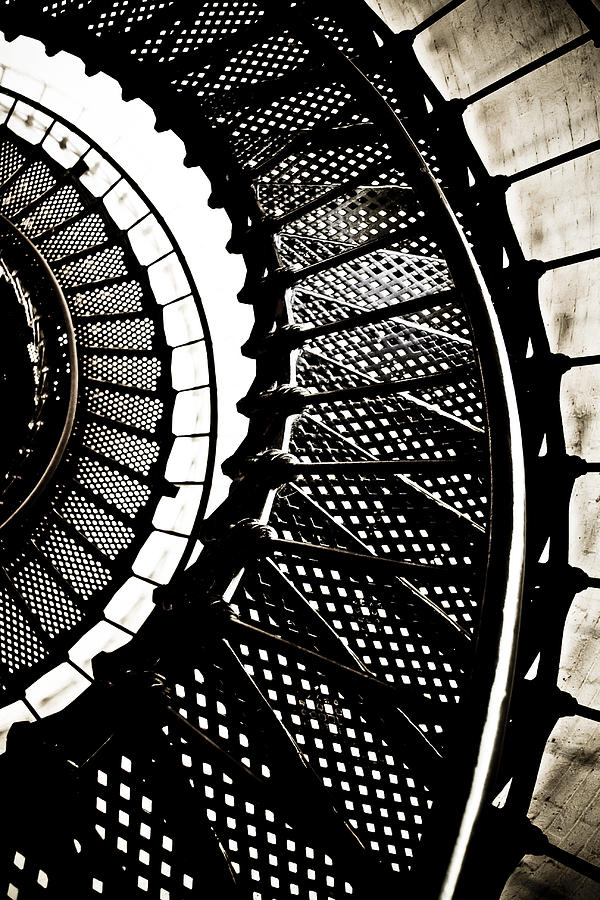 Architecture Photograph - Vintage Lighthouse Staircase by Ioana Todor
