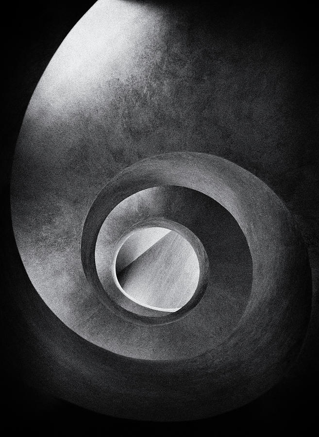 Architecture Photograph - Spiral And Diagonal by Burghard Nitzschmann