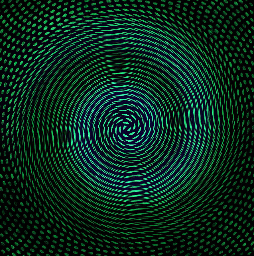 Abstract Digital Art - Spiral fibonacci by Twilight Vision