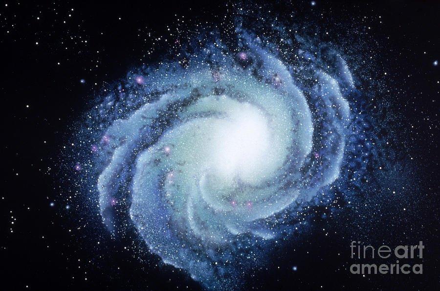 Space Photograph - Spiral Galaxy M83 by Chris Bjornberg