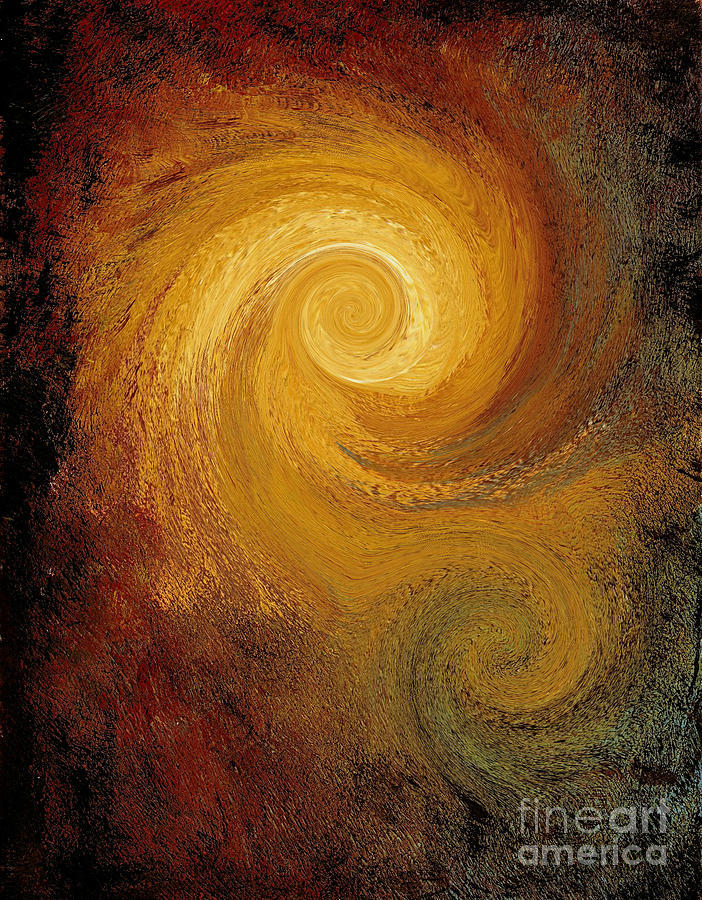 Abstract Painting - Spiral Galaxy  by Michael Grubb