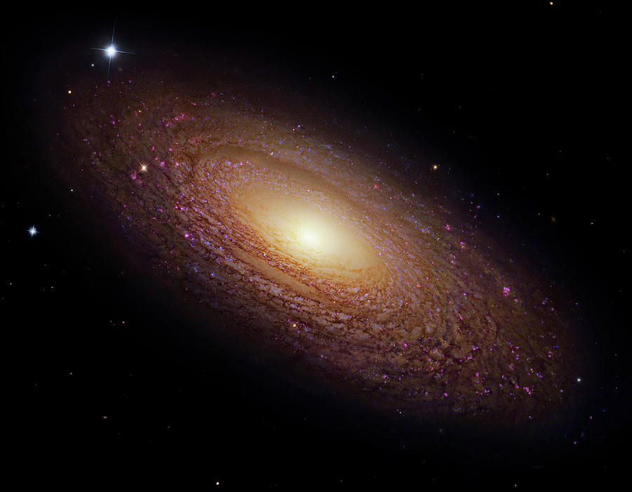 Spiral Galaxy Ngc 2841 Photograph by Naoj/nasa/esa/stsci/robert Gendler/science Photo Library