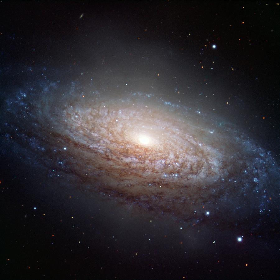 Space Photograph - Spiral Galaxy Ngc 3521 by O. Maliy/european Southern Observatory/science Photo Library