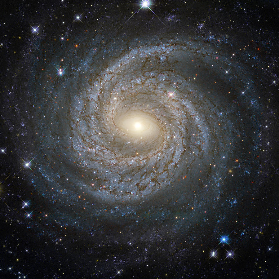 Space Photograph - Spiral Galaxy Ngc 6814 by Science Source