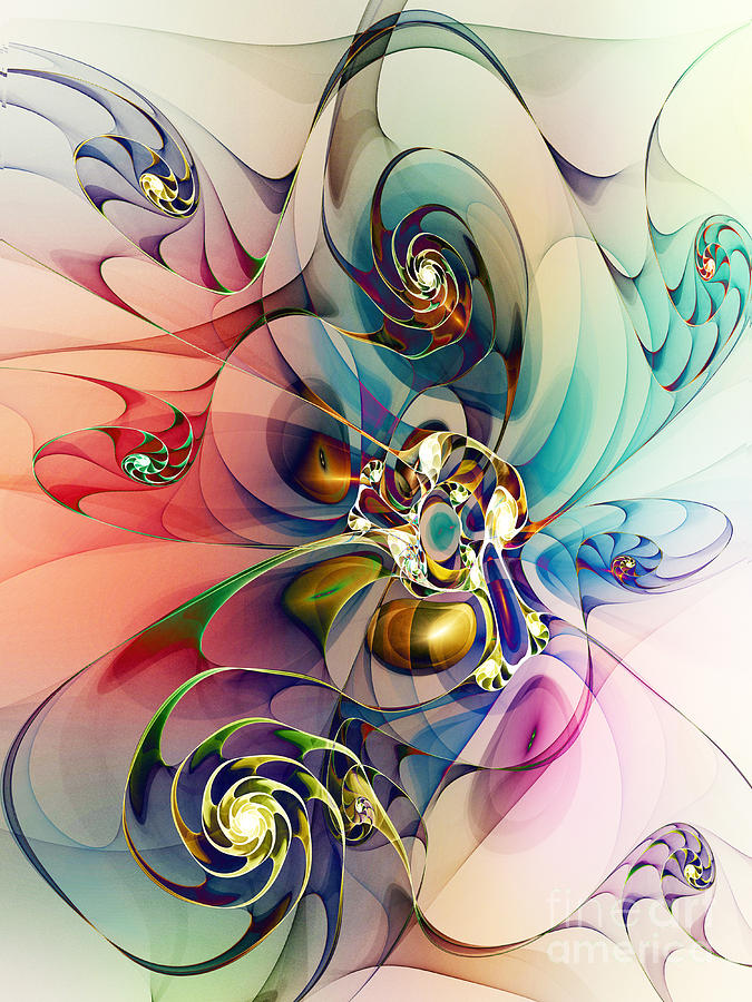 Spiral Mania 3 Digital Art by Klara Acel