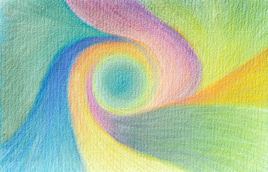 Spiral of Life Pastel by Judith Chantler