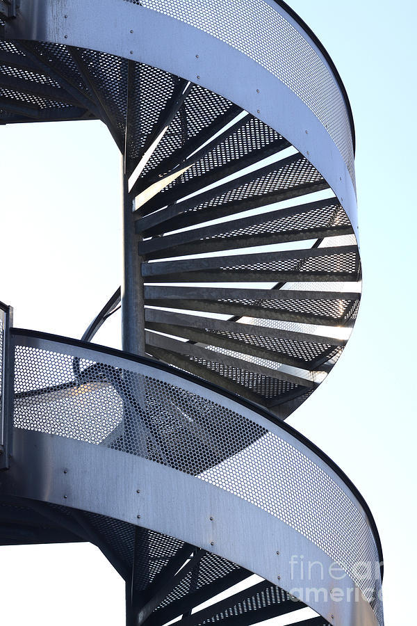 Connection Photograph - Spiral staircase by Bernard Jaubert