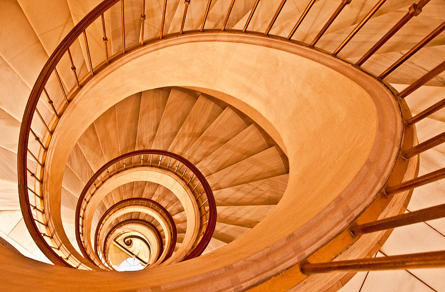 Spiral staircase Photograph by Dennis Cox