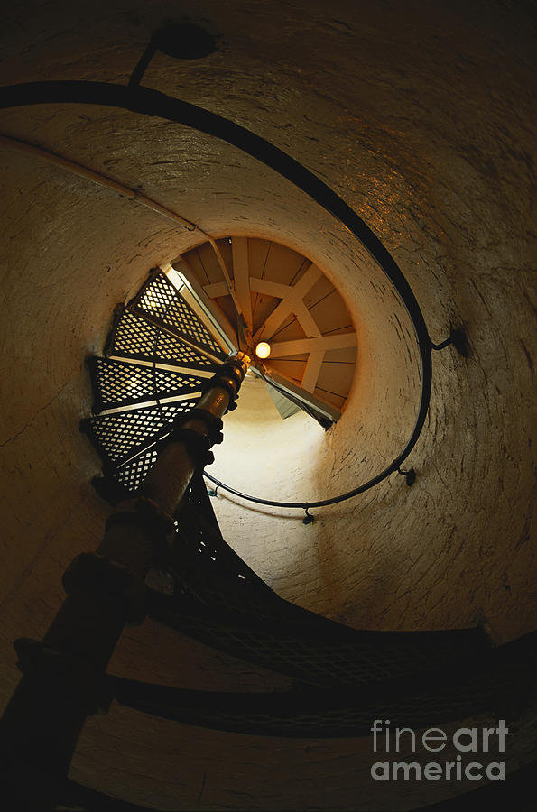 Architecture Photograph - Spiral Staircase by Gregory G Dimijian MD