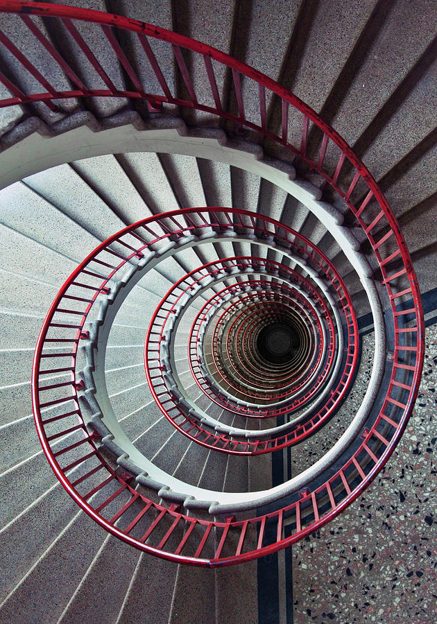 Spiral Stairway Photograph by Piranka