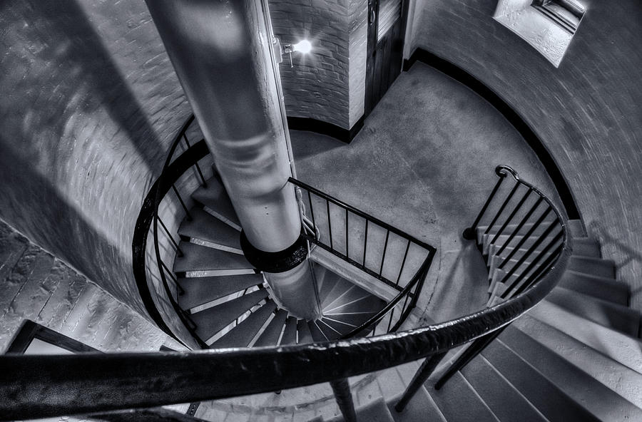 Spiral Steps at the Gibbs Hill Lighthouse Photograph by John Hoey