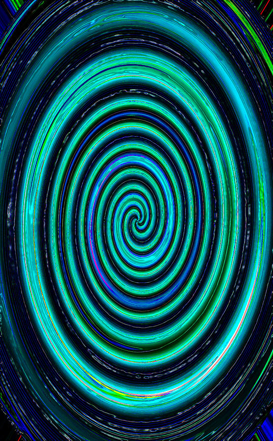 Spirals of blue Digital Art by David Lee Thompson