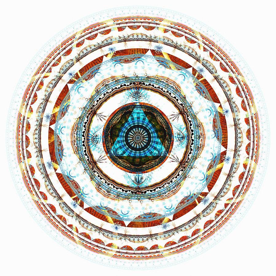 Abstract Digital Art - Spirit Circle by Anastasiya Malakhova