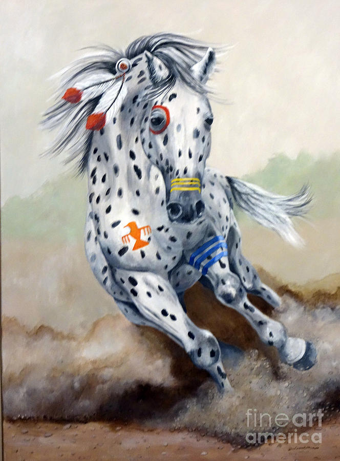 Horse Painting - Spirit Horse by JoAnn Morgan Smith