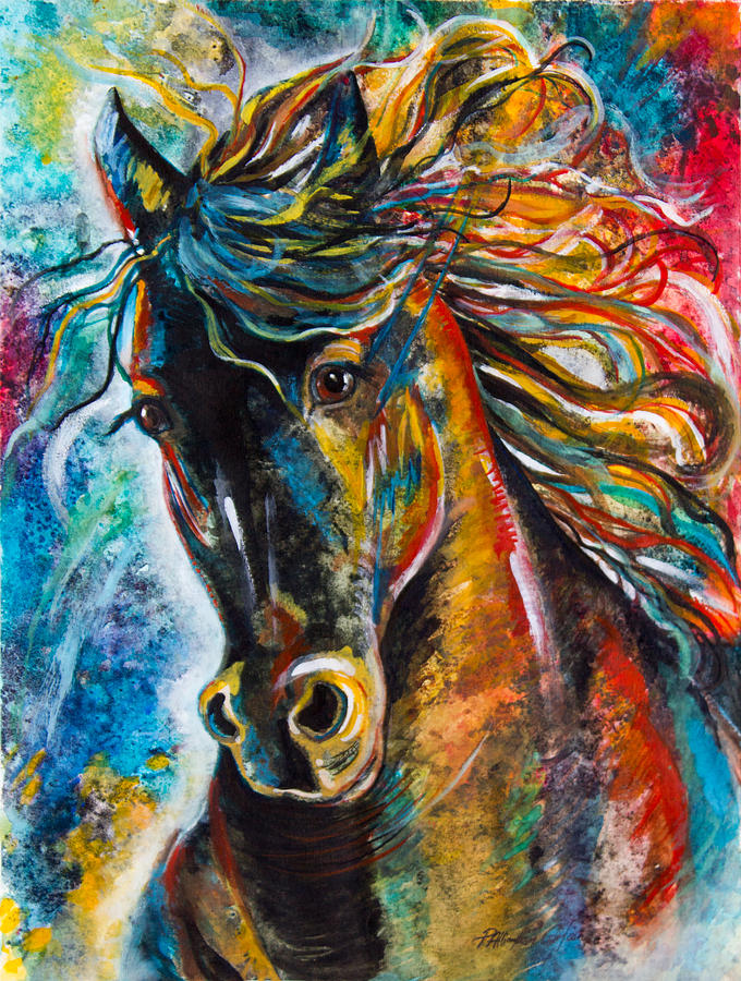 Spirit Horse Painting by Patricia Allingham Carlson
