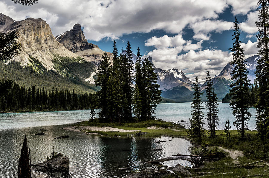 Spirit Island & Maligne Lake Photograph by Josiane St Pierre Spirit Island & Maligne Lake Photograph by Josiane St Pierre