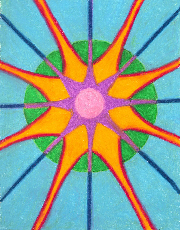 Spirit Mandala Painting by Carrie MaKenna