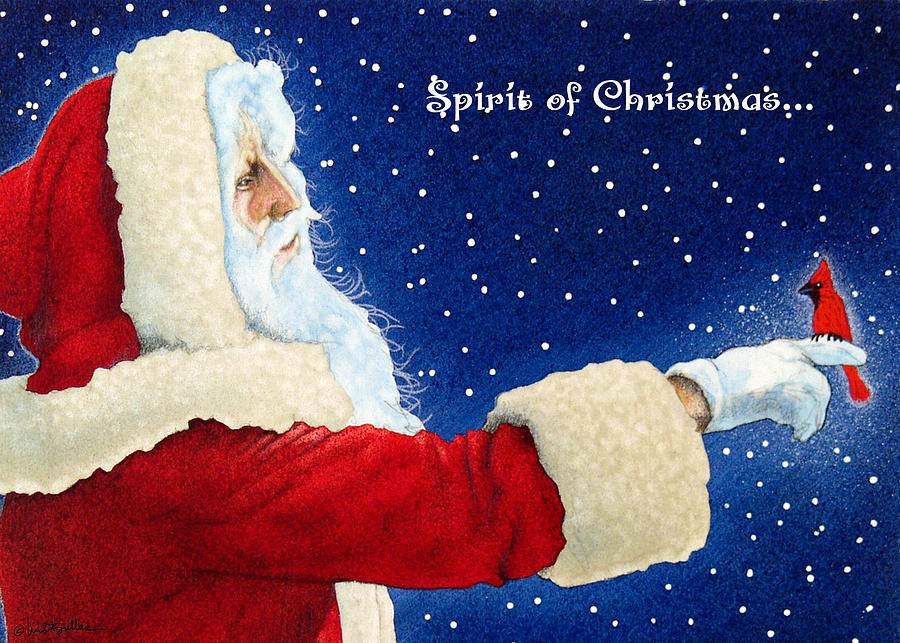 Santa Claus Painting - Spirit of Christmas... by Will Bullas