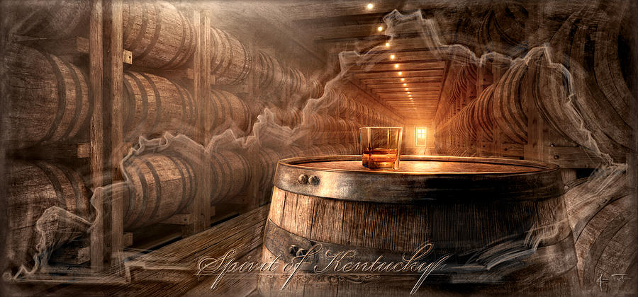 Bourbon Digital Art - Spirit of Kentucky by James Thornton