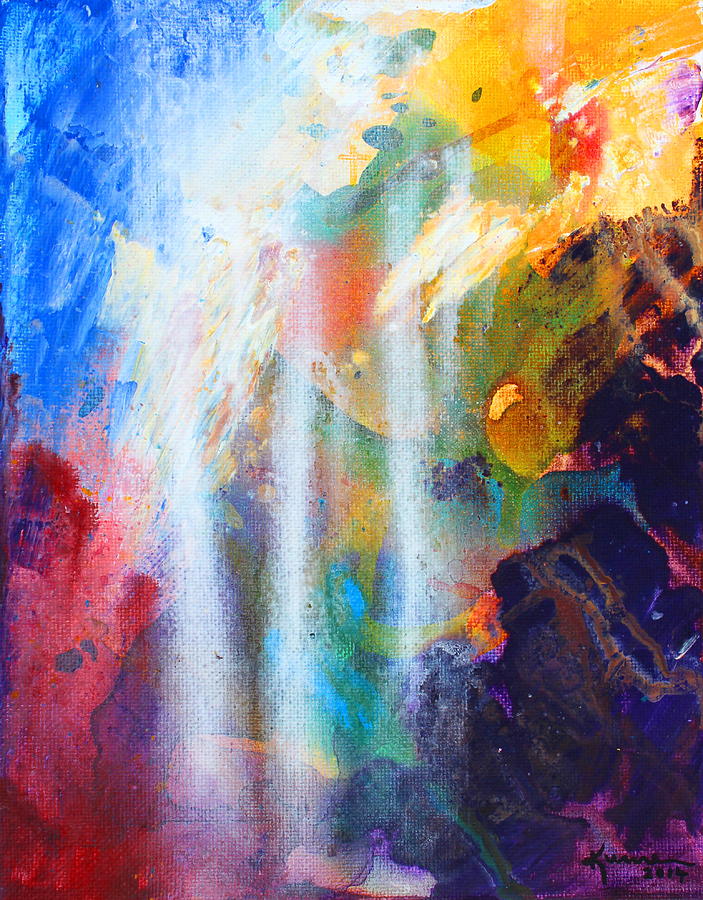 Spirit of Life - Abstract 5 Painting by Kume Bryant