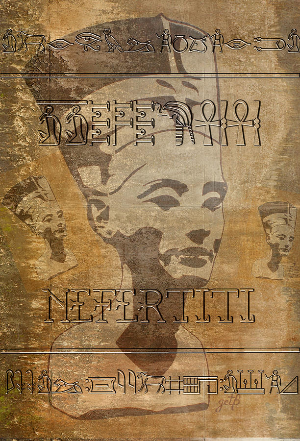 Spirit of Nefertiti Egyptian Queen   Painting by Georgeta Blanaru