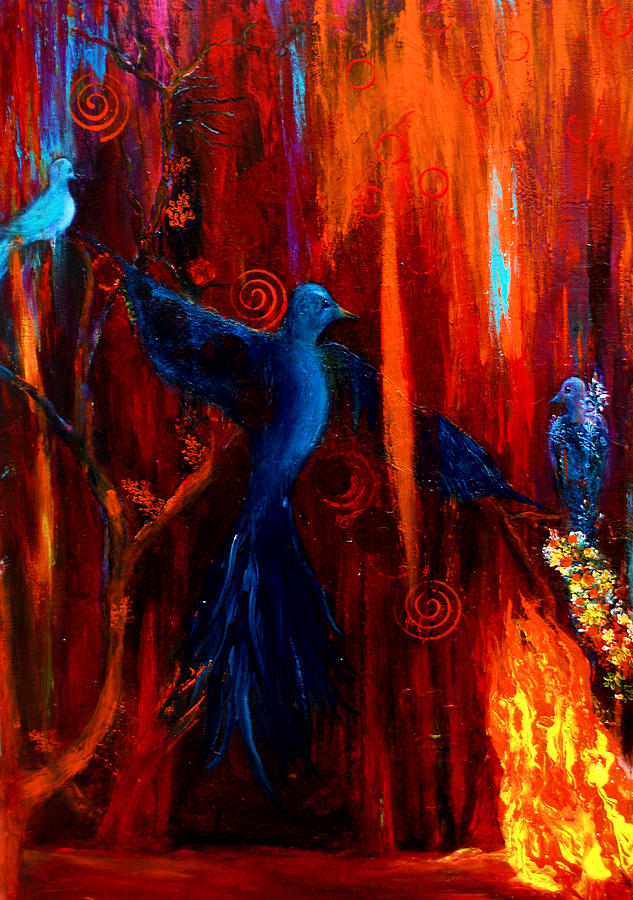 Bird Painting - Spirit of Peace by Patricia Motley