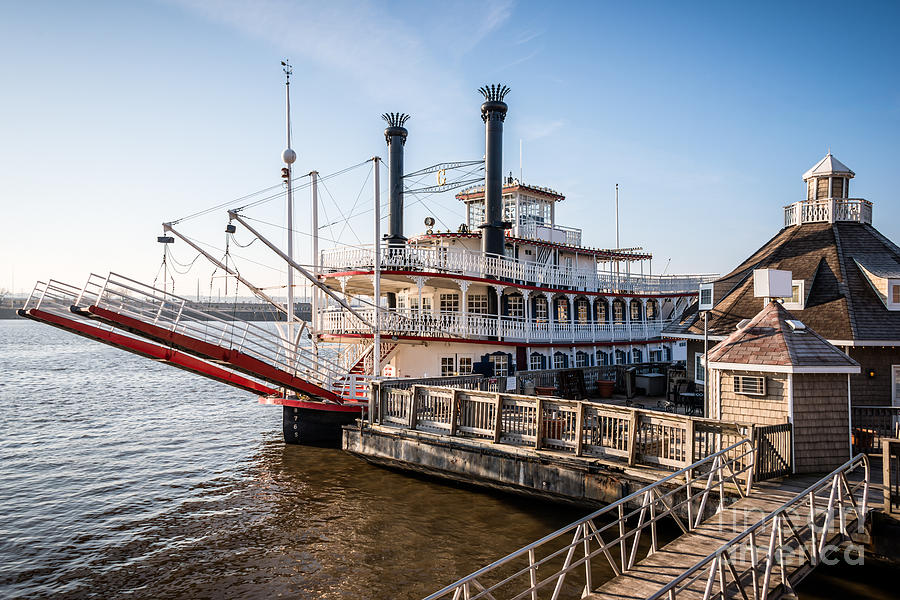 Boat Photograph - Spirit of Peoria Riverboat in Peoria Illinois by Paul Velgos