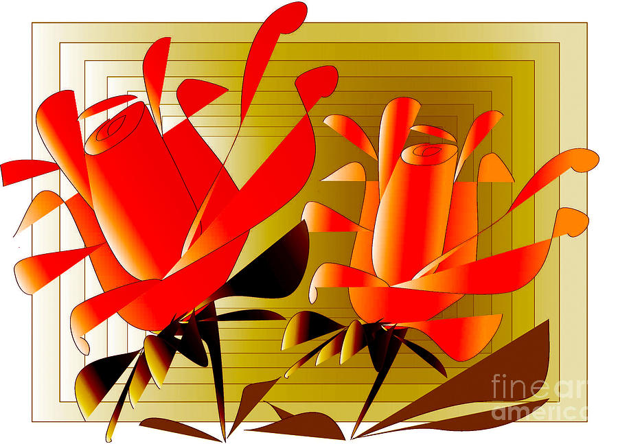 Spirit of Roses Digital Art by Iris Gelbart