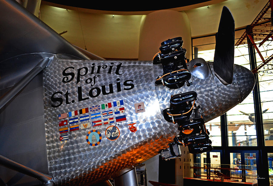 Airplane Photograph - Spirit Of St Louis by George Bostian