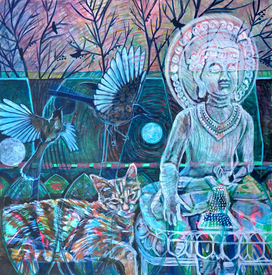 Buddha Painting - Spirit of Surrender by Elizabeth DAngelo
