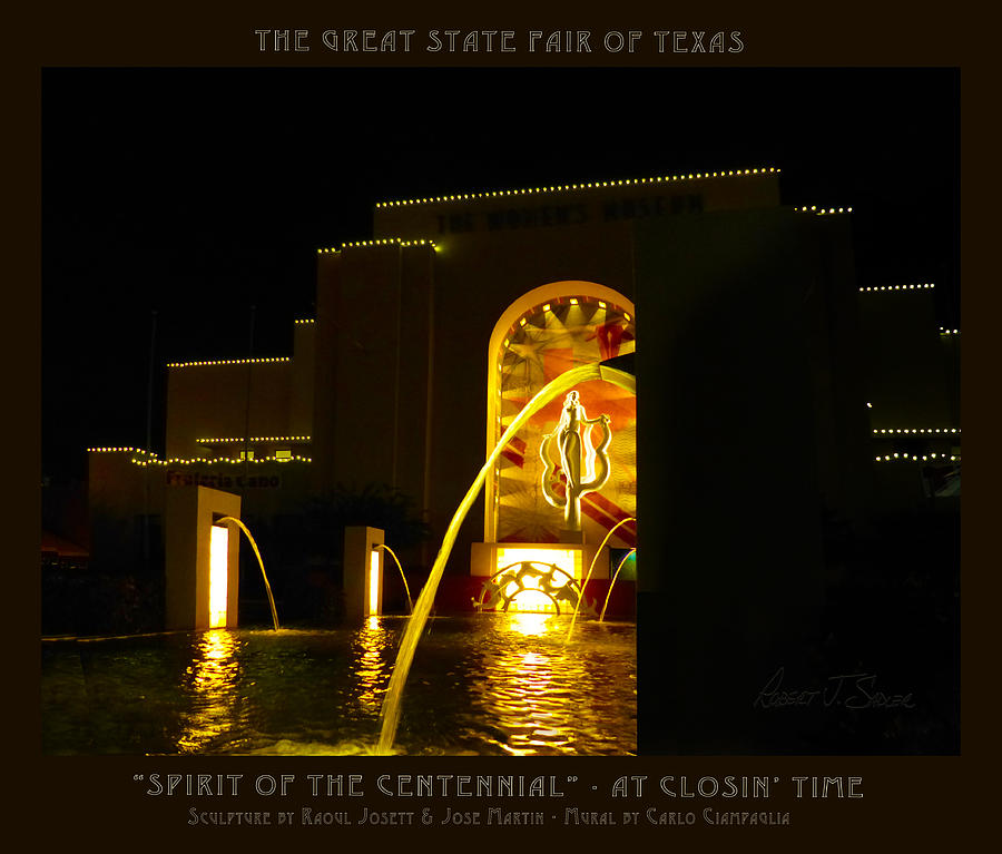 Spirit of the Centennial - At Closin Time Poster Photograph by Robert J Sadler