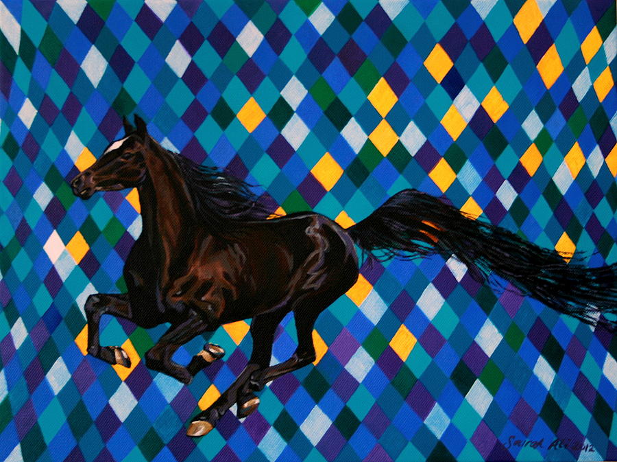 Horse Painting - Spirit of the Horse  by Sairah Ali
