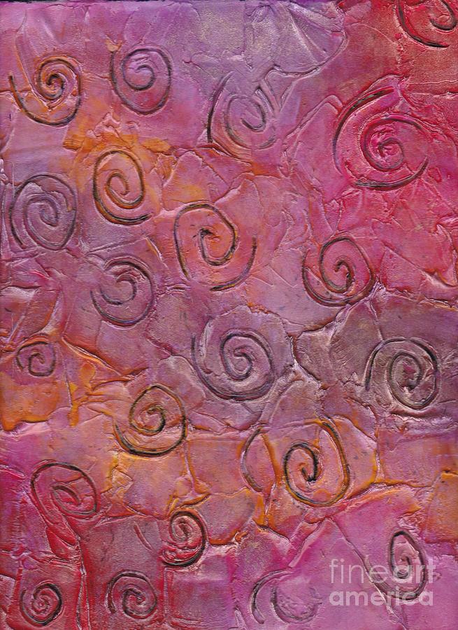 Abstract Painting - Spirit Spirals by Donna Meadows