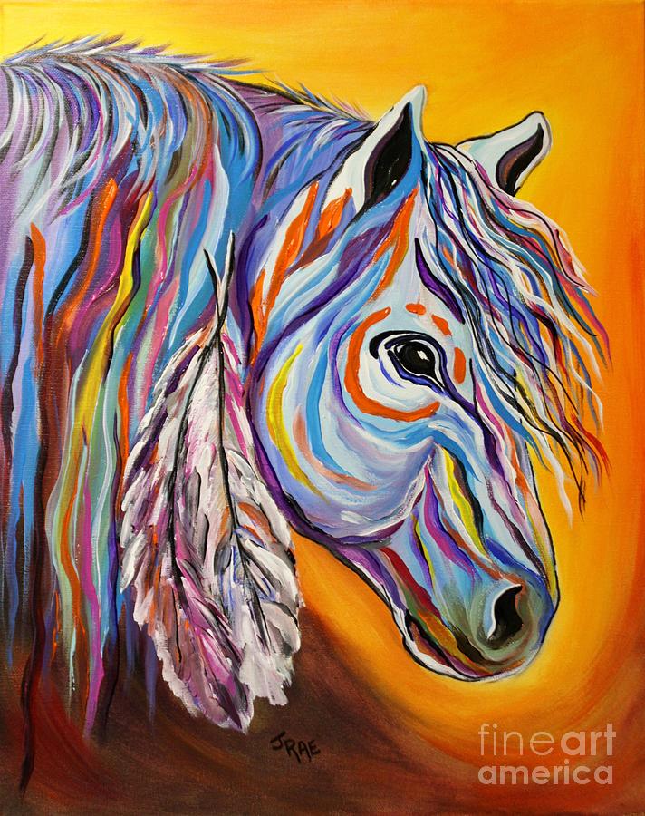 SPIRIT War Horse Painting by Janice Pariza
