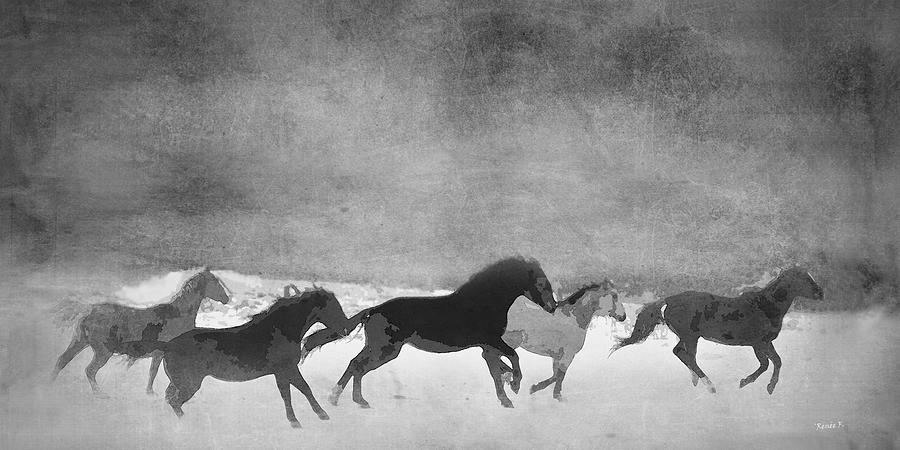 Spirited Horse Herd by Renee Forth-Fukumoto Spirited Horse Herd by Renee Forth-Fukumoto