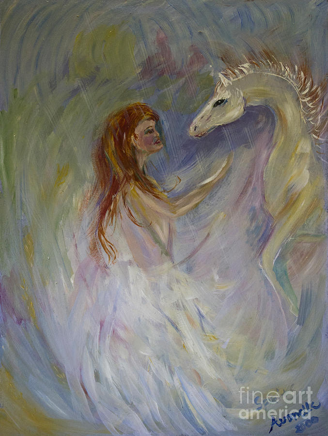Horse Painting - Spirits by Avonelle Kelsey