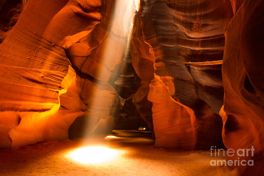 Antelope Canyon Photograph - Spiritual Awakening  by Nicholas  Pappagallo Jr