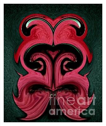 Alien Photograph -  Red Star Alien Mask by Donna  Swain