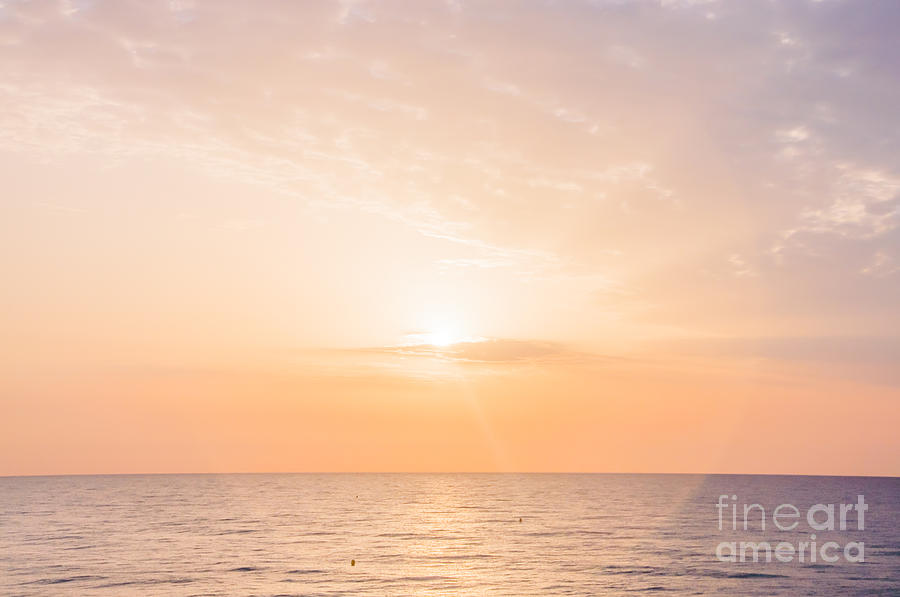 Spiritual sunrise with sun circle Photograph by Ingela Christina Rahm