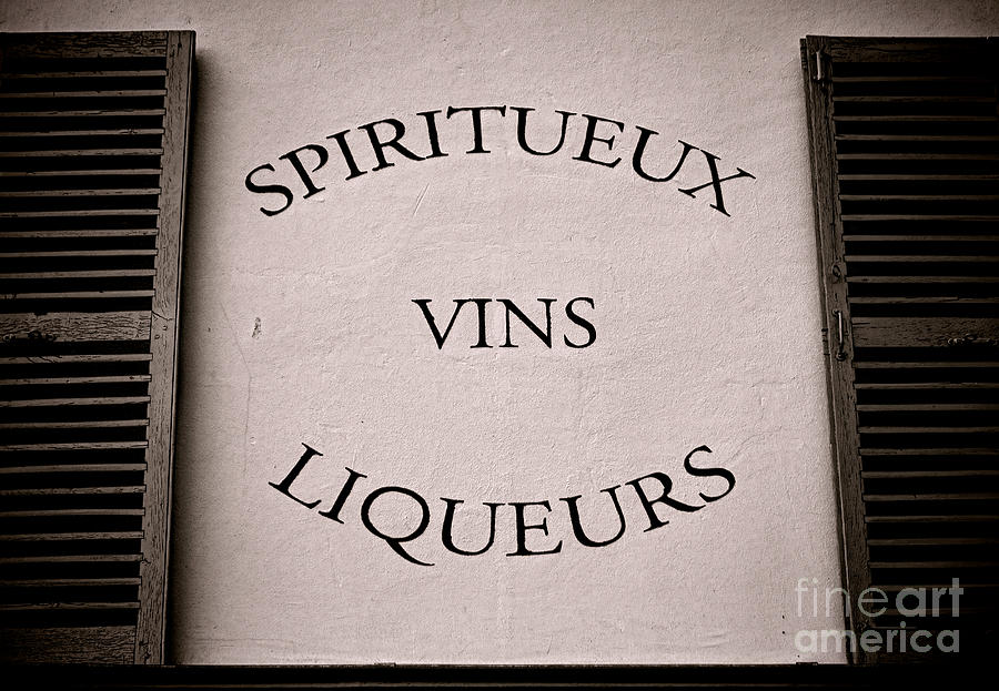 Spiritueux Vins Liqueurs Photograph by Olivier Le Queinec