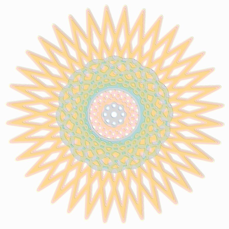 Graphic Digital Art - Spirograph Star Graphic Art by Mary Clanahan Graphic Digital Art - Spirograph Star Graphic Art by Mary Clanahan