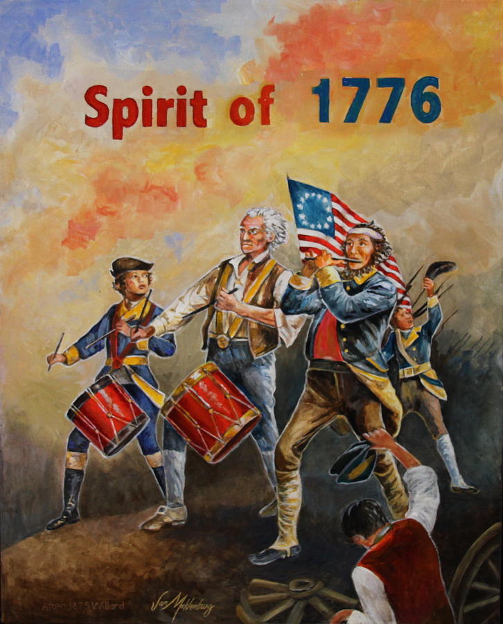 1776 Painting - Spirit of 1776 by Jan Mecklenburg