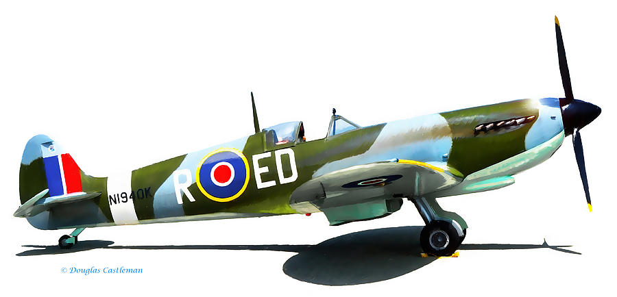 Spitfire Mark IX Digital Art by Douglas Castleman
